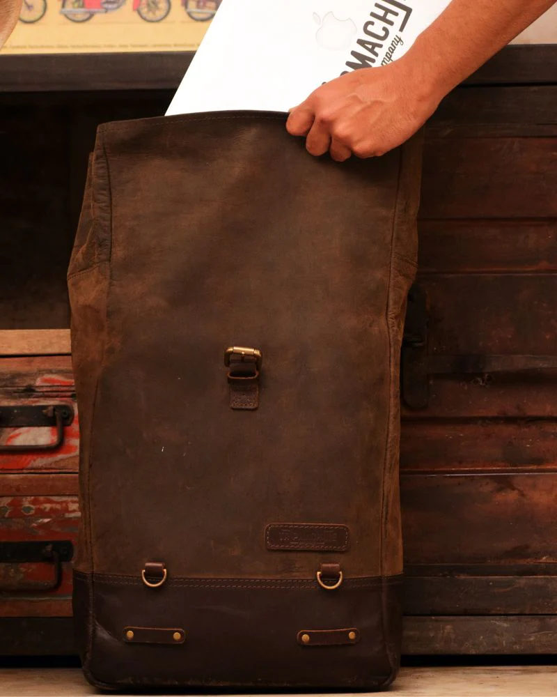 backpack pannier - classic roll top - Image 7