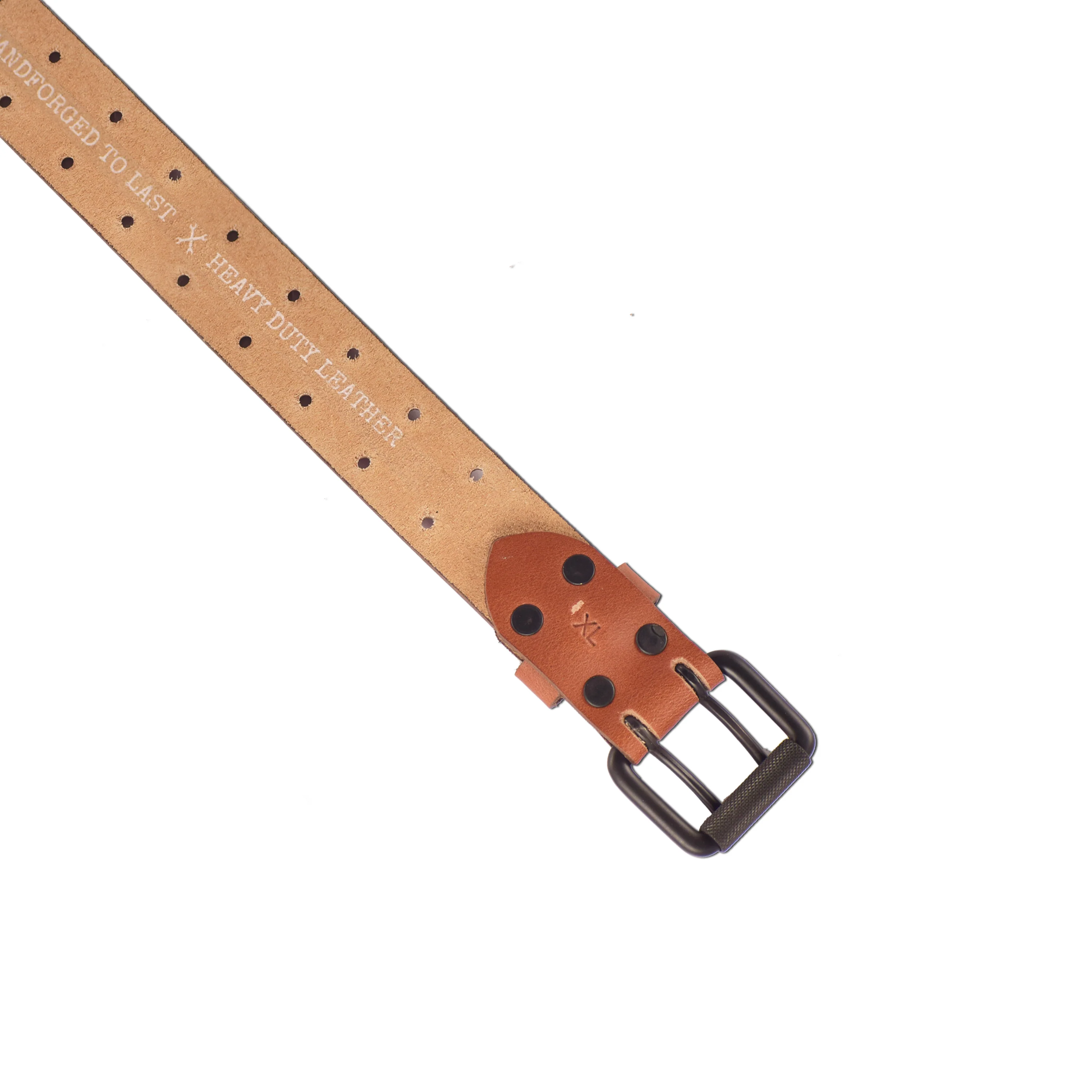 belt - vintage tan double pin - Image 3