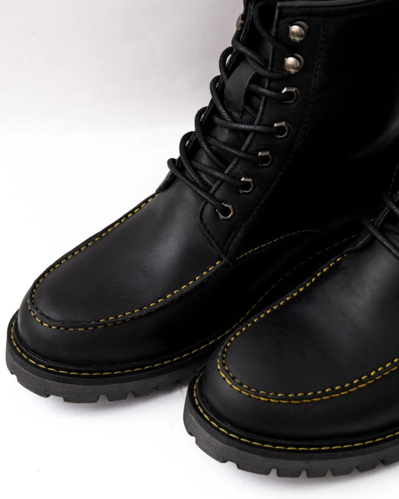 boots moc-toe black - Image 4