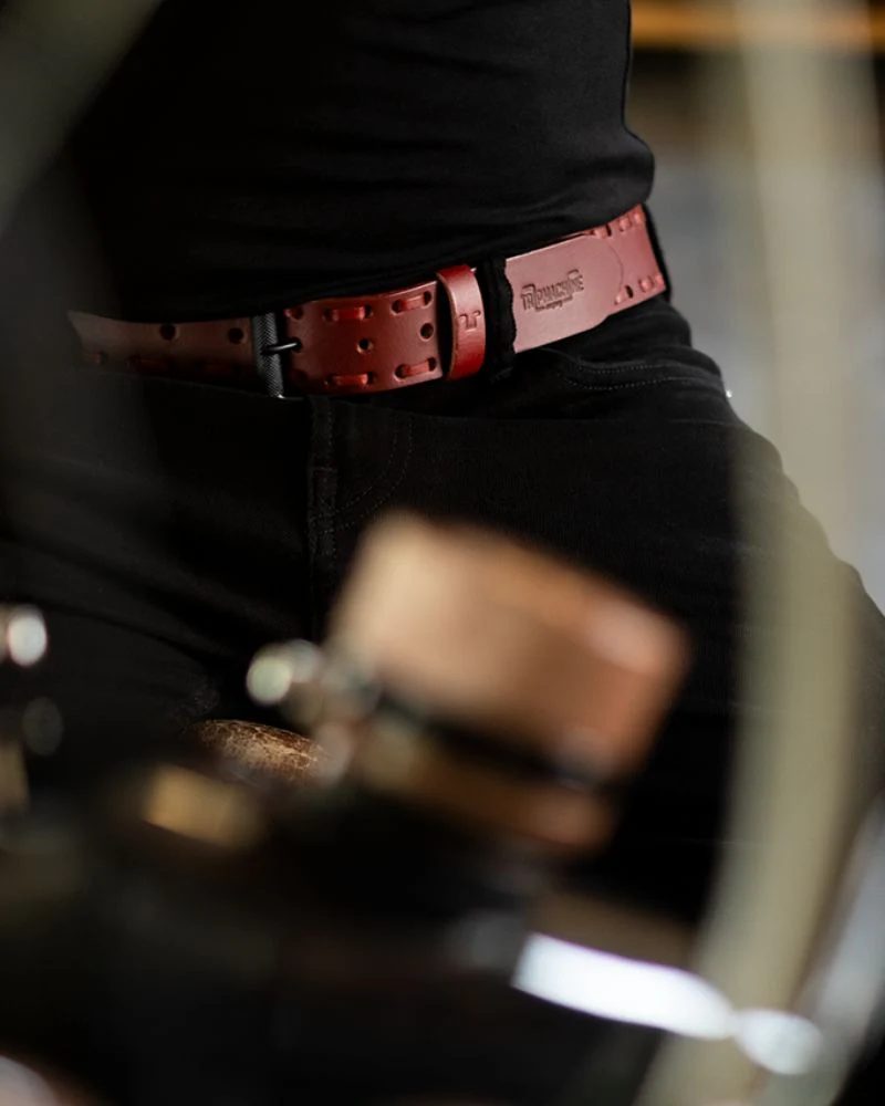 bronco belt cherry red - Image 4