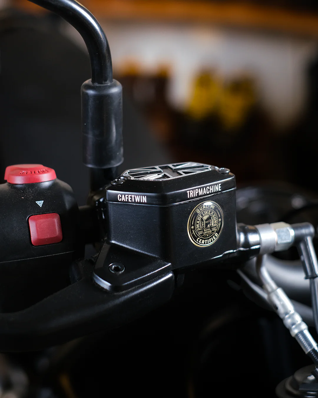 brake oil reservoir cap crafted to fit himalayan & guerrilla 450 - Image 3