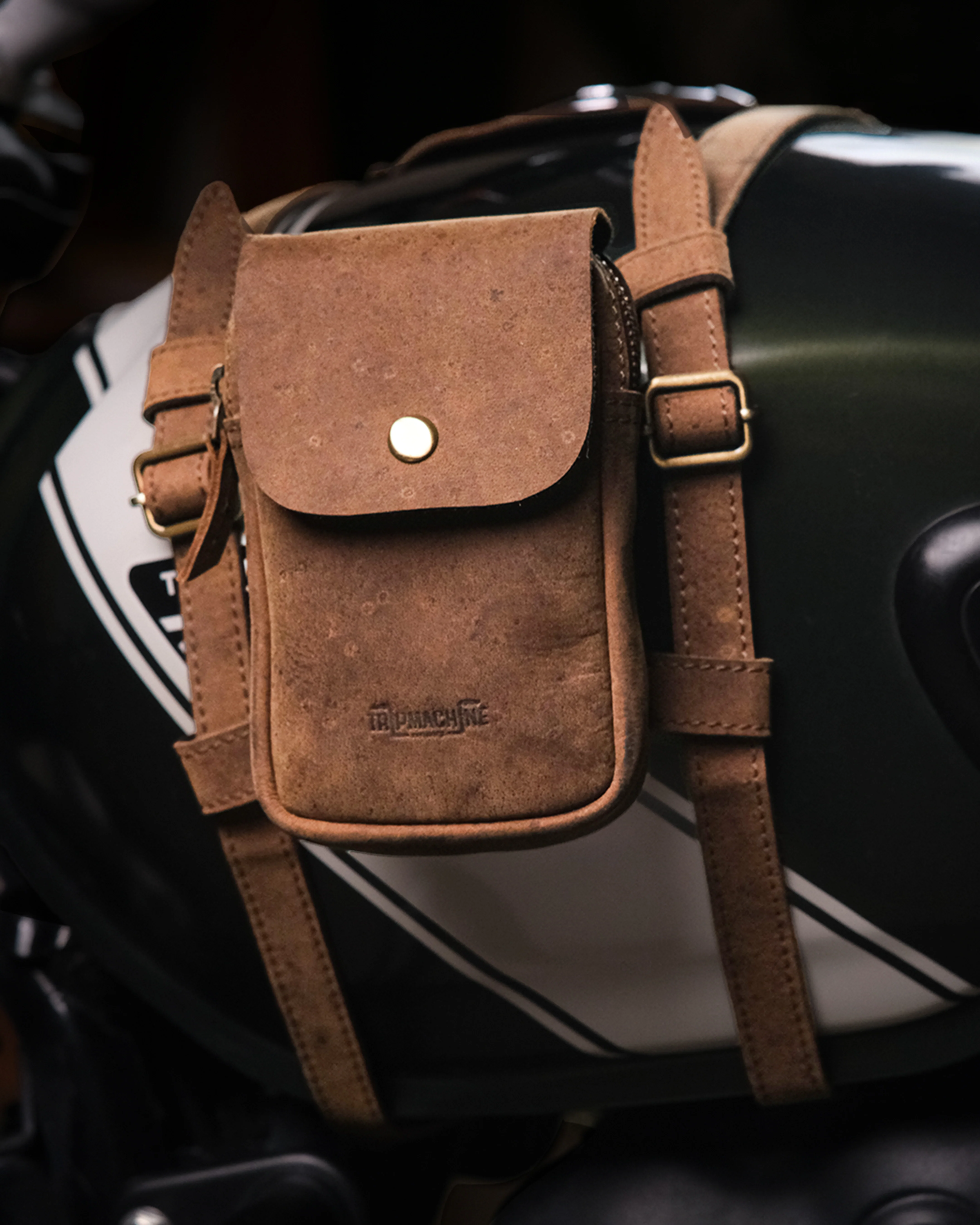 tank strap crafted to fit triumph 400 - Image 5