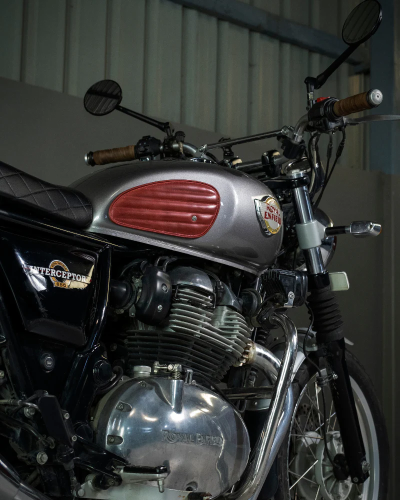 tank pads leather classic stripes - Image 28