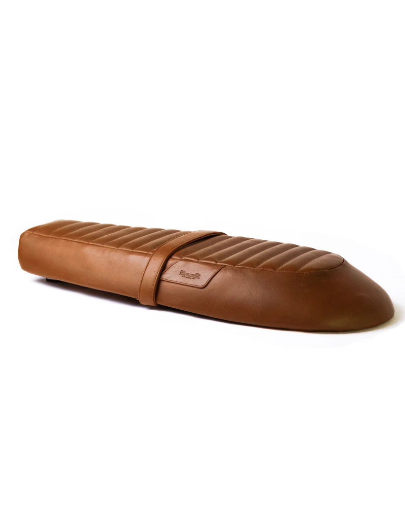 touring leather seat crafted to fit royal enfield interceptor 650 / gt 650 - Image 14