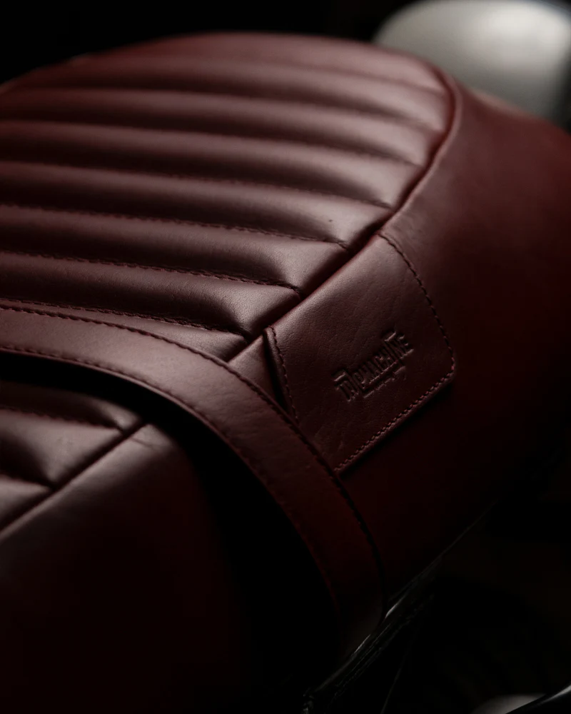 touring leather seat crafted to fit royal enfield interceptor 650 / gt 650 - Image 21