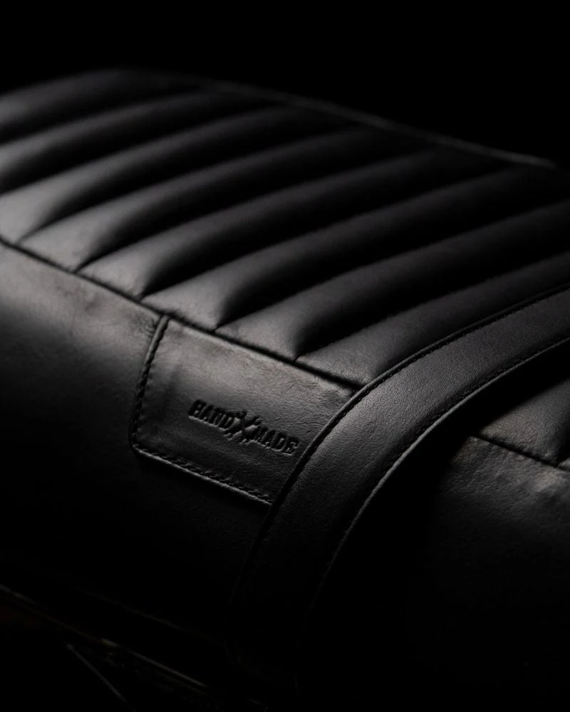 touring leather seat crafted to fit royal enfield interceptor 650 / gt 650 - Image 6