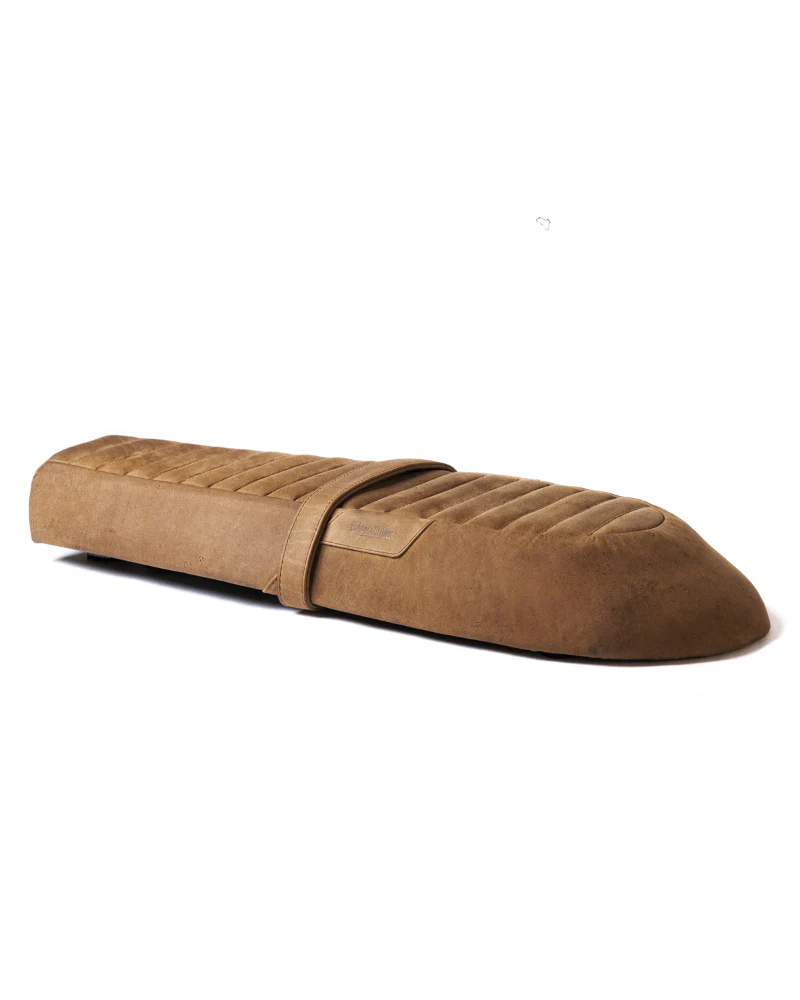 touring leather seat crafted to fit royal enfield interceptor 650 / gt 650 - Image 9