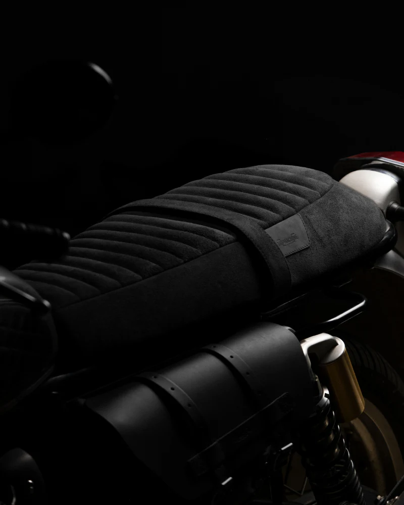 touring suede seat crafted to fit royal enfield interceptor 650 / gt 650 - Image 10