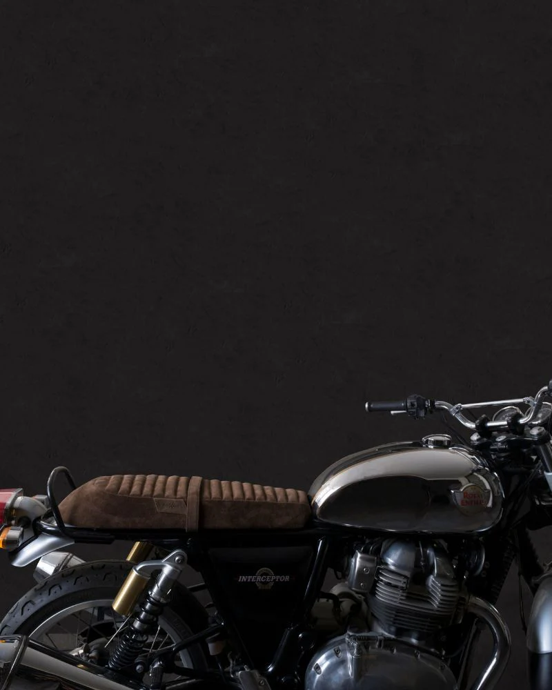 touring suede seat crafted to fit royal enfield interceptor 650 / gt 650 - Image 7